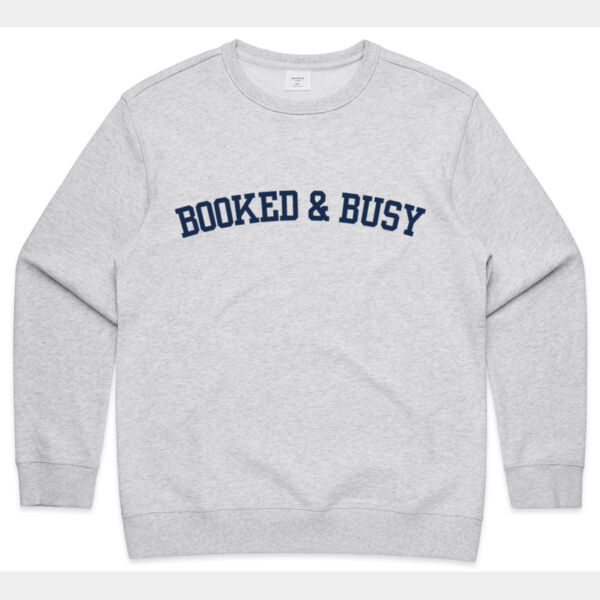 The Booked & Busy Varsity Crew Thumbnail