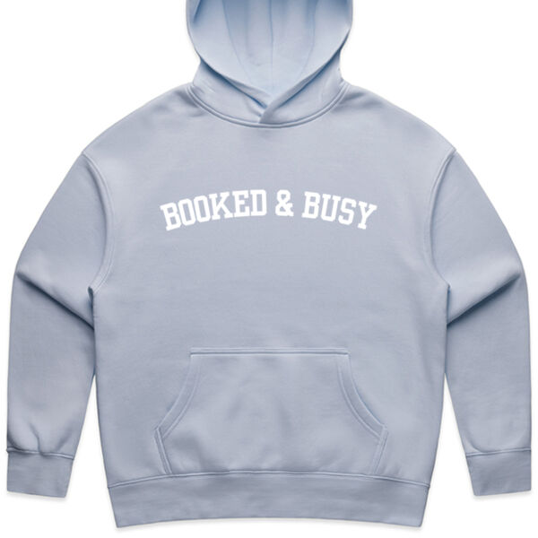 The Booked & Busy Varsity Fleece Hoodie Thumbnail