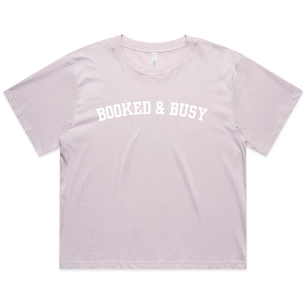 Booked & Busy Crop Tee Thumbnail