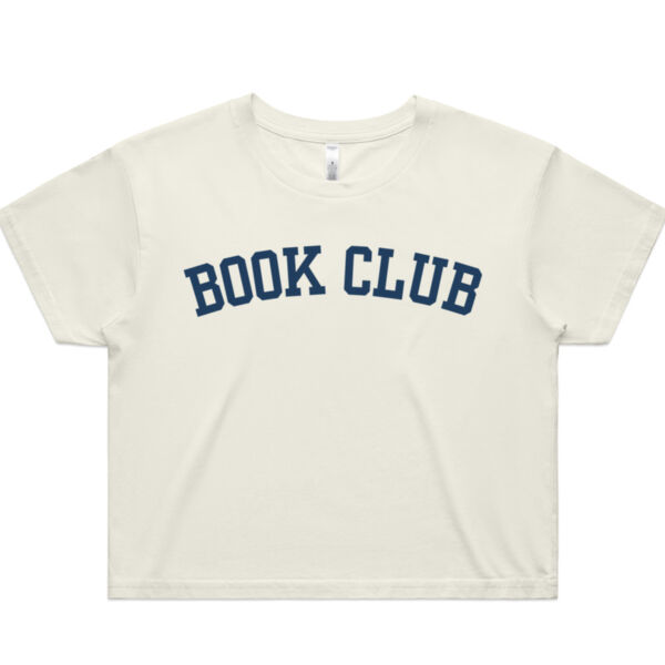 Book Club Crop Tee - Vintage Navy Thumbnail